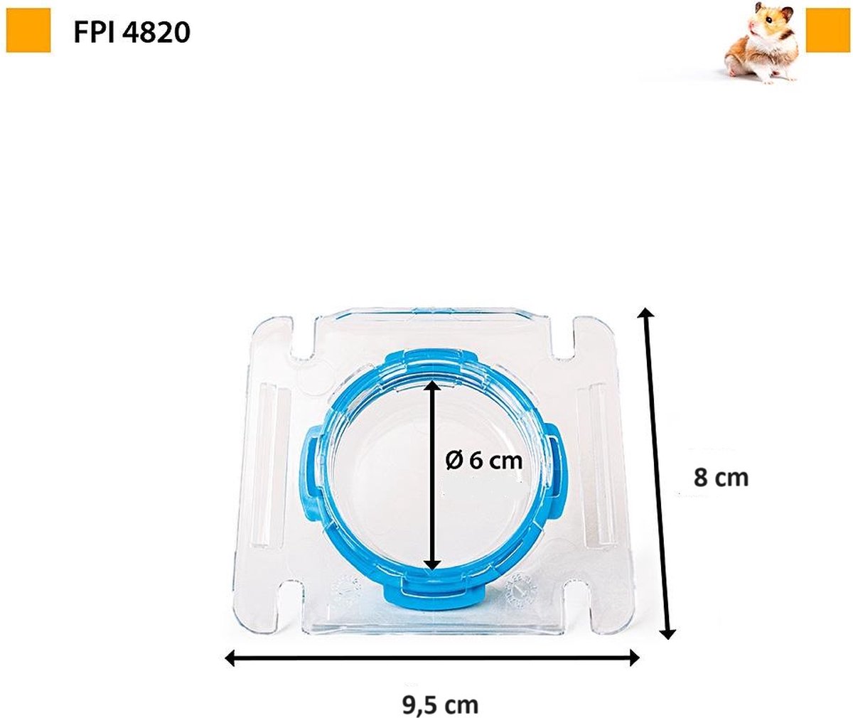 Ferplast Afsluitdeur Fpi 4820 – Dierenverblijf – 9.5x3x8 cm Assorti