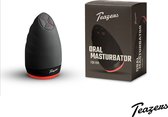 Teazers Orale Masturbator - Masturbator voor man – Sex Toys voor Mannen voor Orale Stimulatie - Rood/Zwart