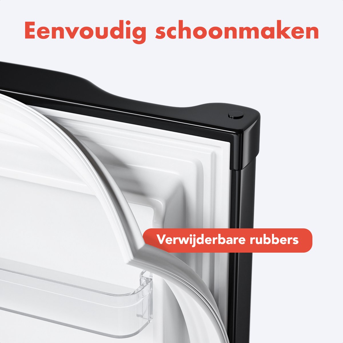 KitchenBrothers Koelkast - 127L - Tafelmodel - IJskast - Frigo - Vrijstaand - Zwart — afbeelding 3