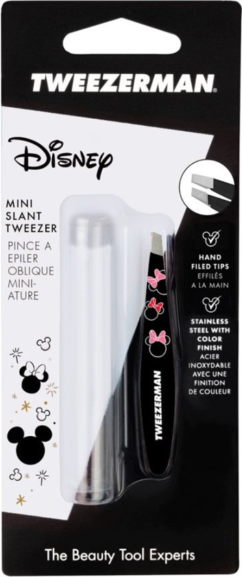 Tweezerman Mini Slant Tweezer Mickey & Minnie Ear-easistable 1 stuk