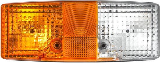 HELLA 2SE 003 184-101 Achterlicht - Gloeilamp - 12/24V - Opbouw/Geschroefd - Lenskleur: Rood / Geel/Wit - Stekker: Platte stekker - rechts - Aantal: 1