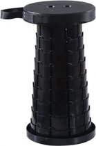 Herzberg HG-04050: Telescopische Verstelbare Opvouwbare Buitenzetel - Zwart