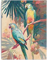 Tuinposter Bird Party 80x60 cm