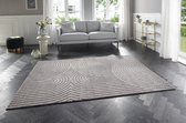 Flycarpets Elle Decoration - Modern Design Vloerkleed - Zacht Laagpolig - 3D Effect -Grijs - 80x150 cm