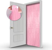 LUQ - Licht Roze Deurgordijn Gender Reveal Versiering Babyshower Deur Folie Gordijn Versiering - 100*200 Cm