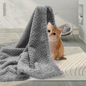 huisdierdeken voor hond of kat, zachte afwerking, zware winterdeken, fleece deken gezellig kattenbed, 70 x 50 cm