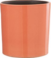 J-Line bloempot Flek - keramiek - roze - medium - Ø 21.00 cm