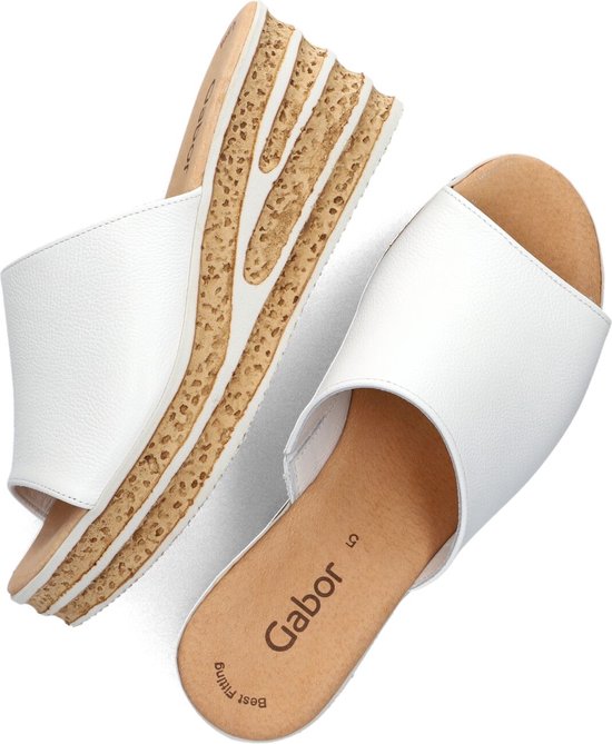 Gabor 650.1 Slippers - Dames - Wit - Maat 42,5