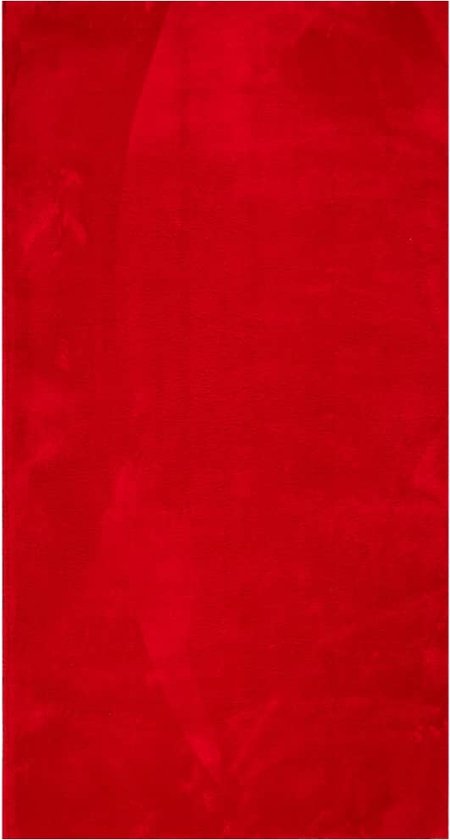 vidaXL-Vloerkleed-HUARTE-laagpolig-zacht-wasbaar-80x150-cm-rood