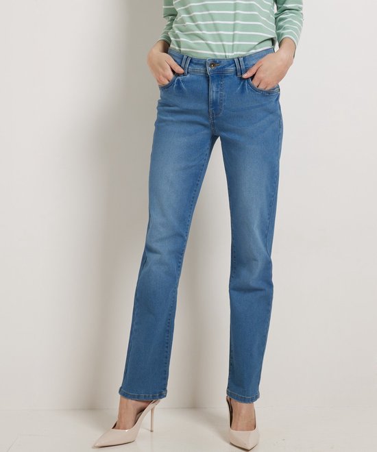 Mesdames / Femmes Pescara Regular Fit Stretch Jeans Mia (moyen) Blauw En Taille 42