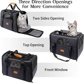 transportbox voor kleine huisdieren, katten, honden, konijnen 43L x 30B x 33H centimeter