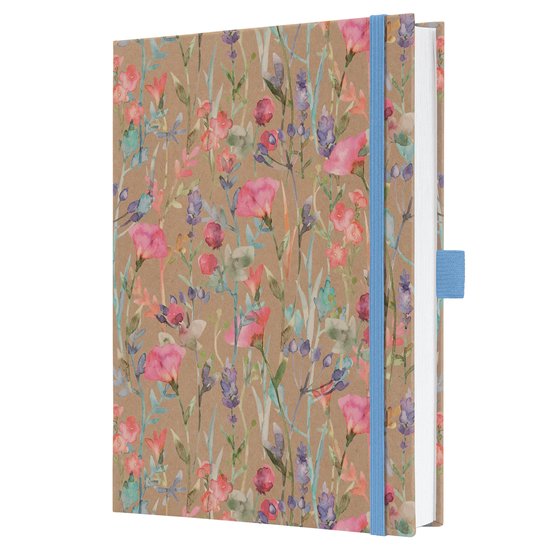 Jolie notitieboek - A5 - Pure Wildflowers - hardcover - 192 pagina's - 100 grams papier met lijn - SI-JN853