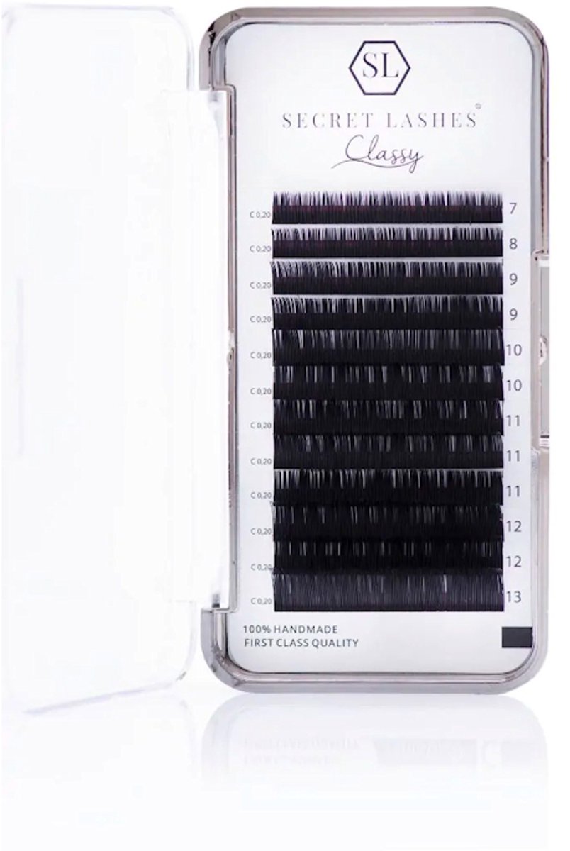 Secret Lashes Wimperextensions Classy Collectie – C – 0,20 – MIX 7-13mm