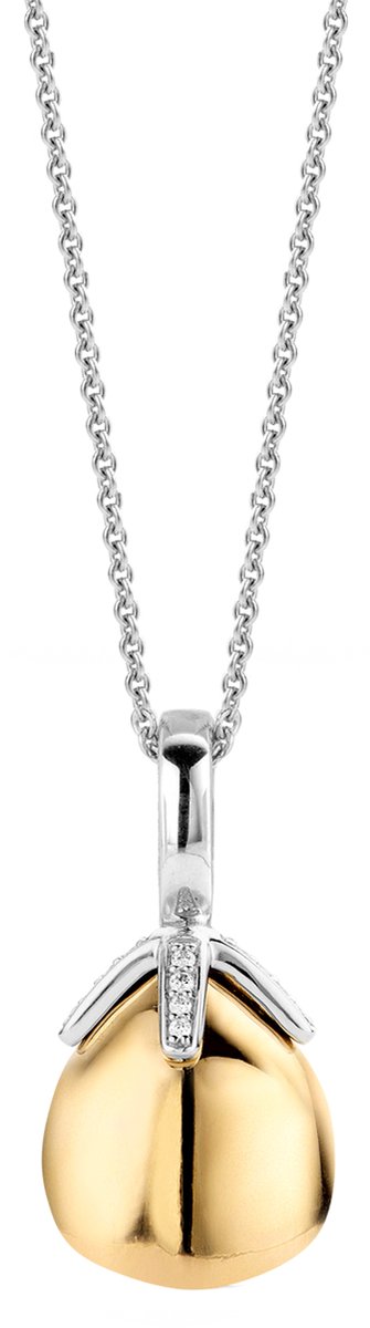 TI SENTO Dames Hanger - 925 zilver - Zilver geel verguld - 6765SY