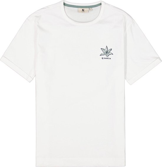 Garcia T-shirt T Shirt Q41004 50 White Mannen Maat - XL
