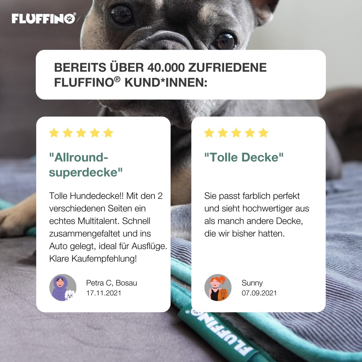 Pluizig zachte hondendeken maat M 88 x 55 cm - wasbaar - met imitatiesuède - verhoogde