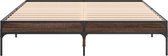 vidaXL-Bedframe-bewerkt-hout-metaal-bruin-eikenkleur-160x200-cm