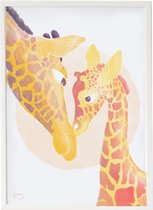 Schilderij Crochetts 33 x 43 x 2 cm Giraf