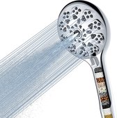 Handdouchekop met filter voor hard water - 9 sproeimodi - waterontharder Shower Head with Filter