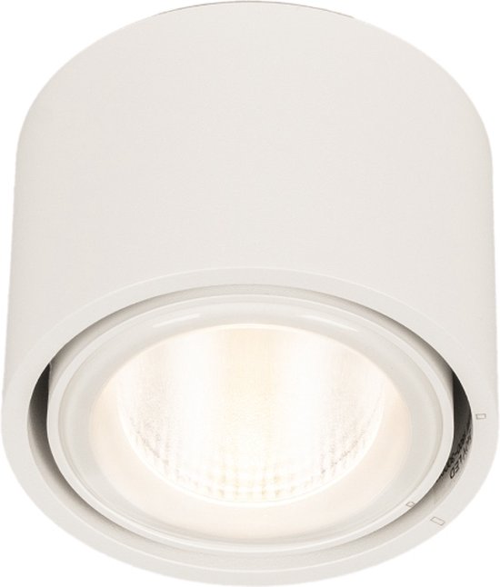 Lumidora Plafondlamp 74933 - Plafonniere - CONVEX - Ingebouwd LED - 10.0 Watt - 3000 Kelvin - Wit - Metaal - Badkamerlamp - IP54 - ⌀ 9 cm