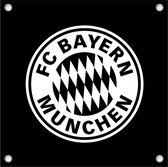 Bayern München Tuinposter - Logo - UEFA - Champions League - Voetbal - Tuinposter - Poster - Tuindecoratie - 80x80cm - Voorzien Van Ophangogen