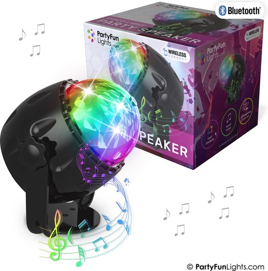 PartyFunLights - Discolamp - Party Speaker - met afstandsbediening - LED - Bluetooth - USB van PartyFunLights — afbeelding 3