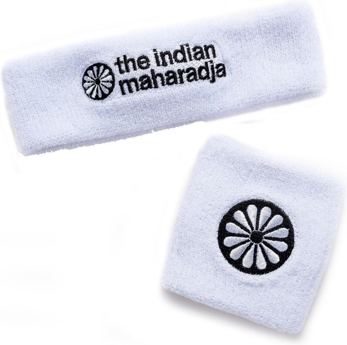 The Indian Maharadja Zweetbanden set - Wit