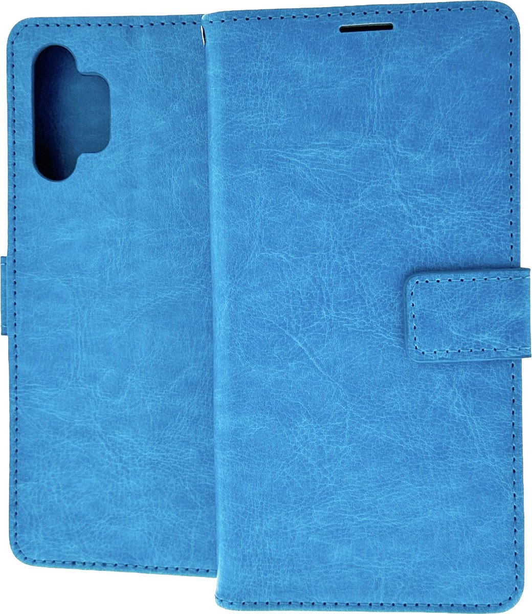 Bookcase Geschikt voor: Samsung Galaxy A32 4G - Turquoise - portemonnee hoesje