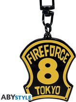 ABYstyle Fire Force Metalen Sleutelhanger-Company 8 Emblem (Diversen) Nieuw