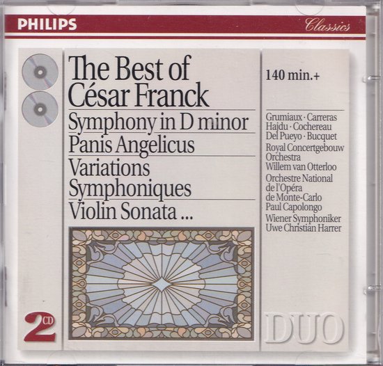 2CD The Best of César Franck - César Franck - Royal Concertgebouw Orchestra o.l.v. Willem van Otterloo, Orchestre National de l'Opera de Monte-Carlo o.l.v. Paul Capolongo, Wiener Symphoniker o.l.v. Uwe Christian Harrer