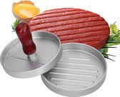 Waledano® Hamburgerpers - Hamburgermaker aluminium - BBQ - Antiaanbaklaag -Accesoires - Burger Press - Kookgerei - Hamburger Maker