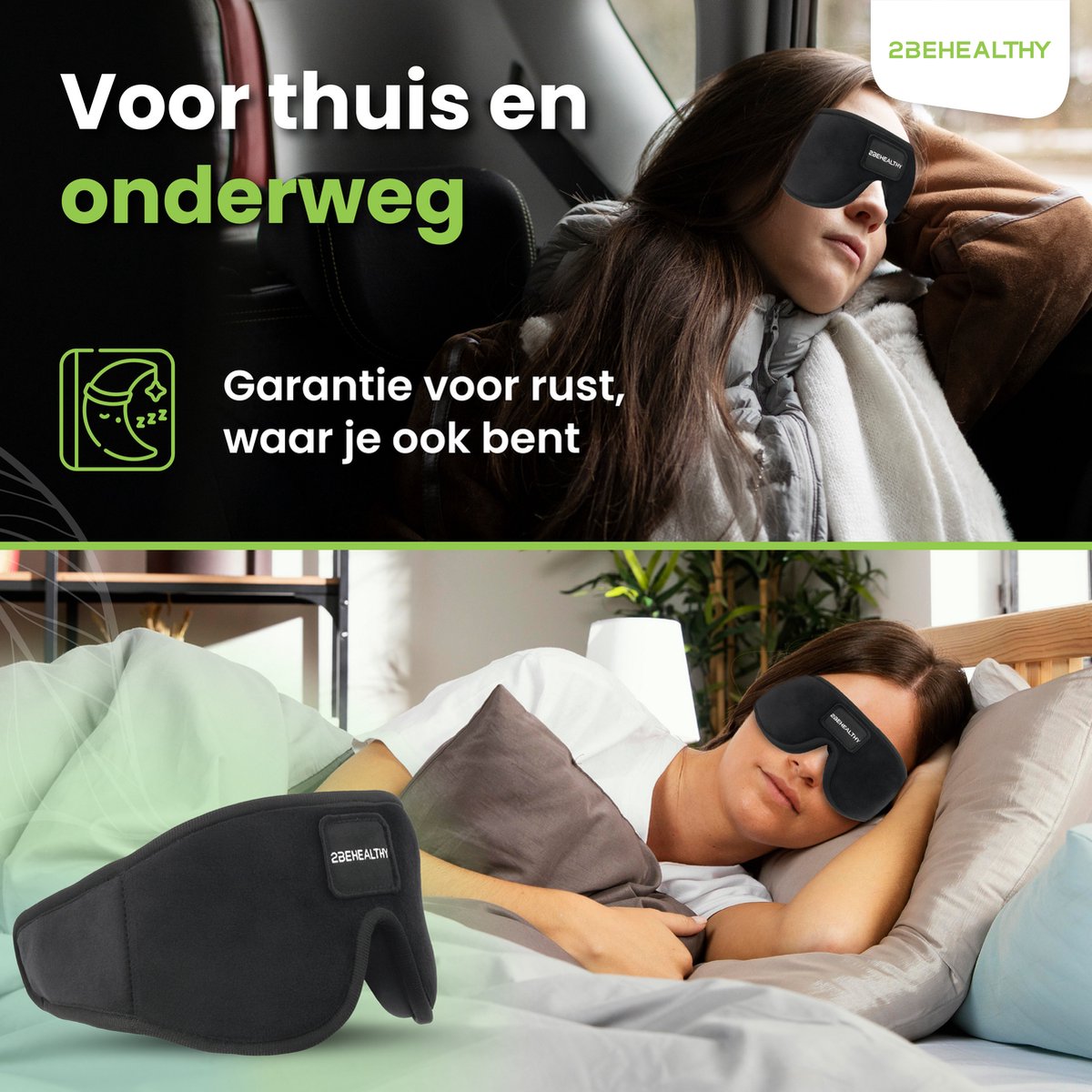 Premium Zachte Blinddoek - 3D Slaapmasker Zwart - Anti Snurk Middelen.nl Premium Zachte Blinddoek - 3D Slaapmasker Zwart - Anti Snurk Middelen.nl