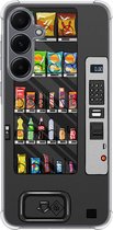Casimoda® hoesje - Geschikt voor Samsung Galaxy A55 - Snoepautomaat - Shockproof case - Extra sterk - TPU/polycarbonaat - Zwart, Transparant
