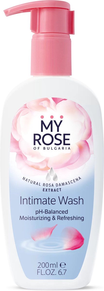 Natuurlijke intieme was met rozen water en kamille - pH balanser - hydrateert en verfrist 200ml