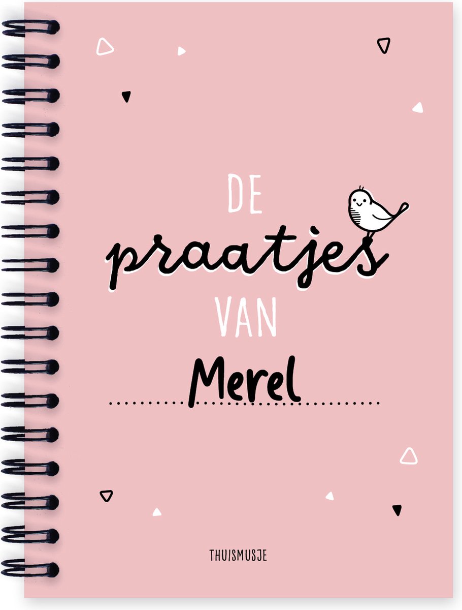 Praatjesboekje A6 formaat - Roze - Uitsprakenboekje eerste woordjes en uitspraken kind - Thuismusje