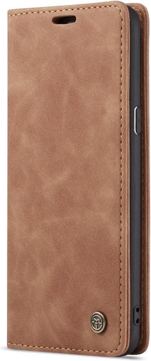 CaseMe Book Case - Geschikt voor Samsung Galaxy S9 Plus Hoesje - Bruin