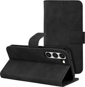 Case2go - Telefoonhoesje geschikt voor Samsung Galaxy S23 - Wallet Book Case - Met Magnetische Sluiting - Zwart