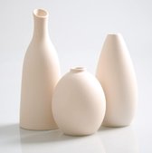 Witte keramische vaas, set van 2, vierkante vaas, rustiek, woondecoratie, minimalistische Scandinavische boho-stijl voor woonkamer, plank, tafel, boekenplank, schoorsteenmantel en decoratieve vazen
