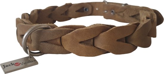 JACK AND VANILLA Old School Halsband / Hondenhalsband - Gevet Leder ...