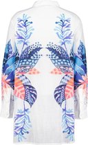 DIDI Dames Big blouse panel in white with azur Fusion panel maat 42