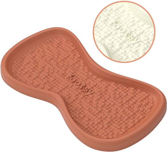 Footsy Hondenzwembad - Hondenzwembad - Hondenbad - Verkoelend Hondenzwembad - Honden Zwembad en Voetenbad met Antislip MassageFoam - Terracotta