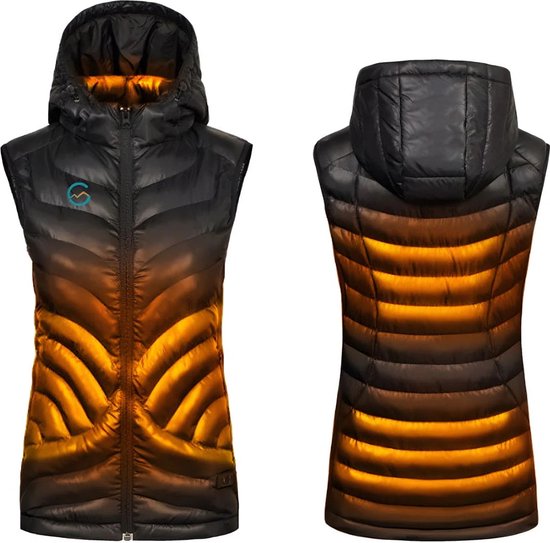 Verwarmde Jas met Powerbank - Incl. 13000 mAh Batterij - 7,4V Elektrisch Verwarmbare Jacket - Zwart - Mannen en Vrouwen