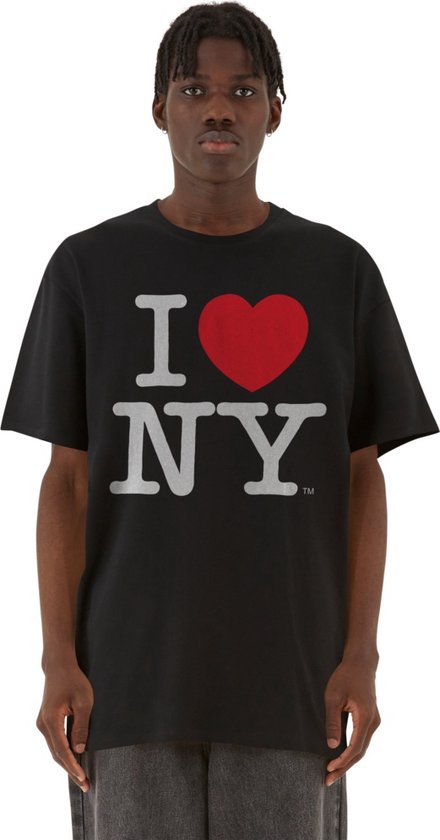 Merchcode I Love NY Oversize Heren T-shirt L Zwart bol