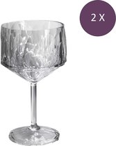 Koziol - Superglas Club No. 15 Glas 400 ml Set van 2 Stuks Luxury Light Grey - Thermoplastic - Grijs