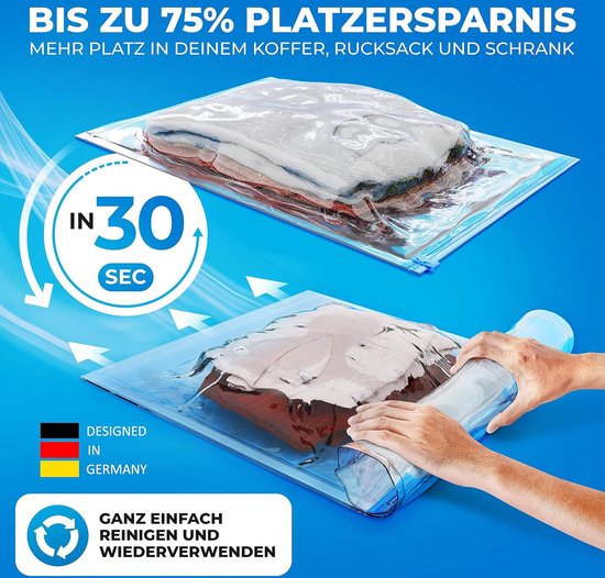 20-delige Vacuümzakken voor Kleding - Opberging - Verschillende Maten