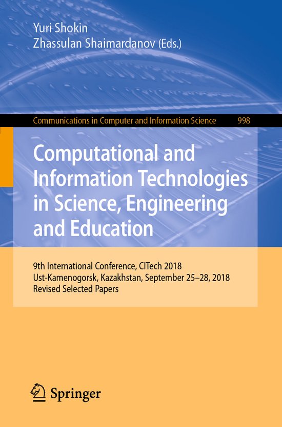 Communications in Computer and Information Science998- Compu ... - cover