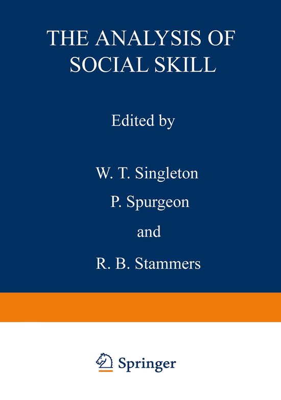 The Analysis of Social Skill - cover