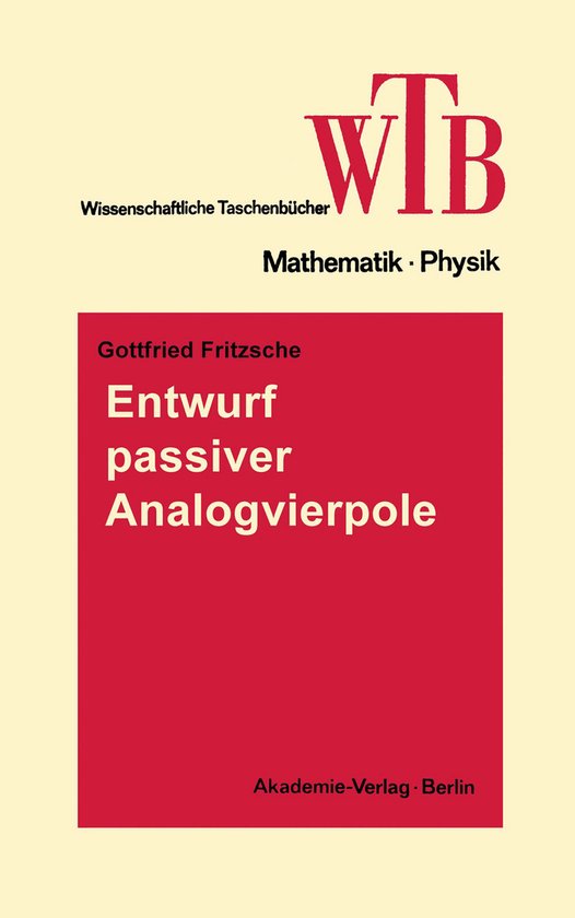Entwurf Passiver Analogvierpole - cover