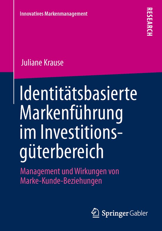 Foto: Innovatives markenmanagement identit tsbasierte markenf hrung im investitionsg terbereich