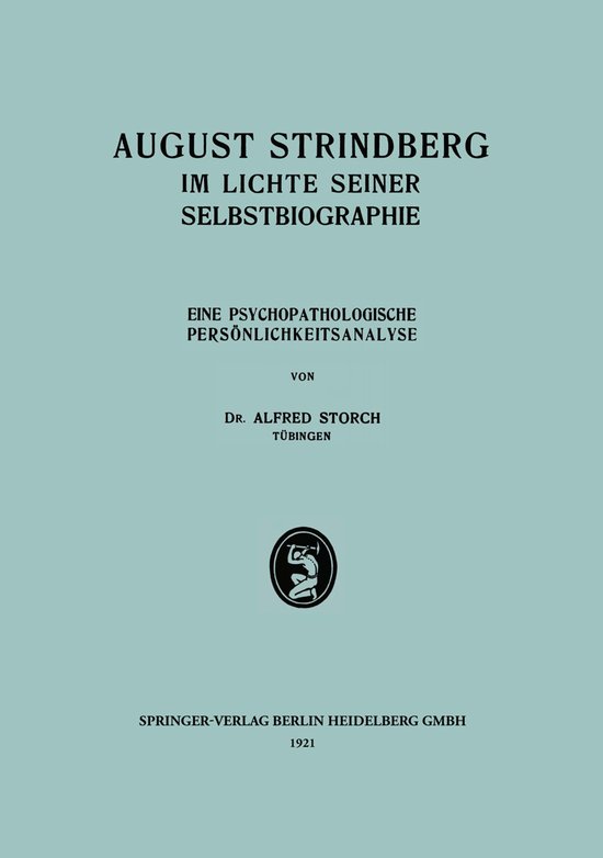 Grenzfragen des Nerven- und Seelenlebens- August Strindberg  ... - cover